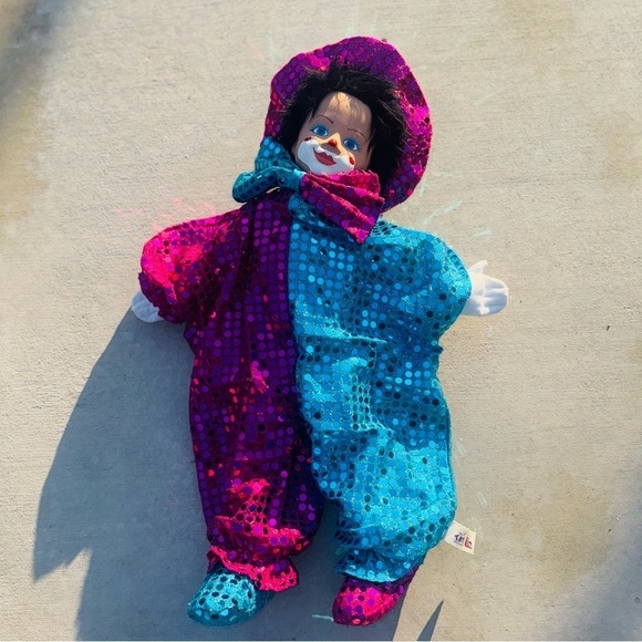 Vintage Tati Circus Clown Porcelain Doll by Gerhard Dargel Design of Germany - Picture 3 of 6